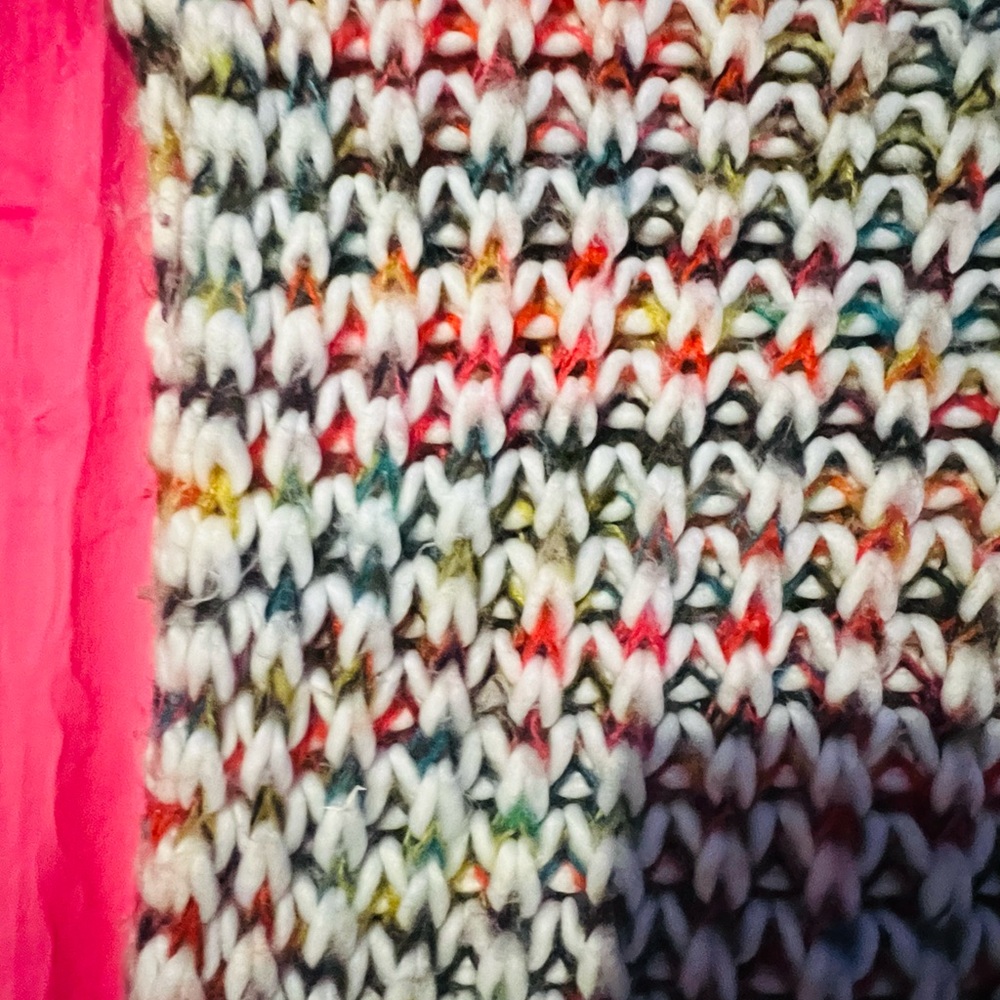 Multicolor Knit Infinity Scarf - Picture 2 of 3